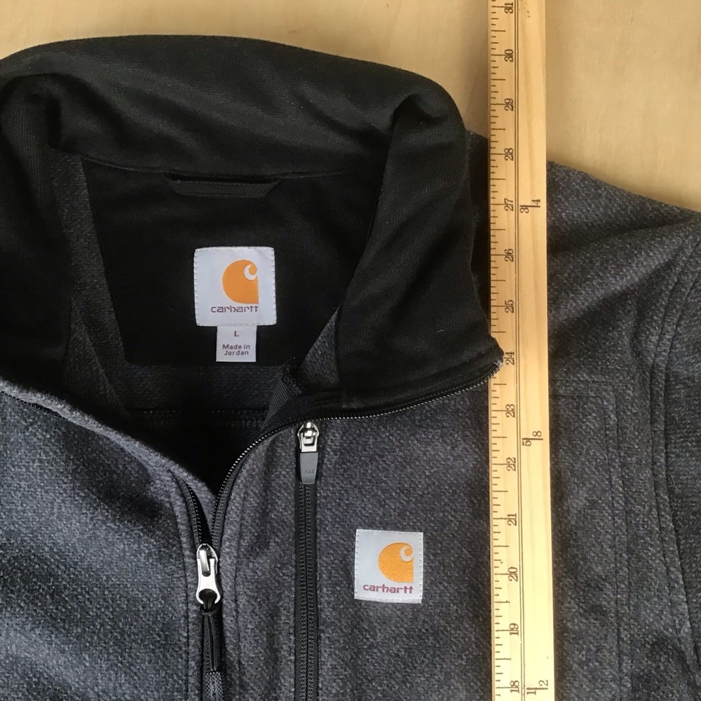 Carhartt Dalton Half Zip Fleece Mens Large Gray 103831-013 Outdoor - Picture 9 of 9